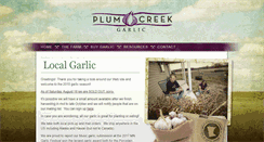 Desktop Screenshot of plumcreekgarlic.com